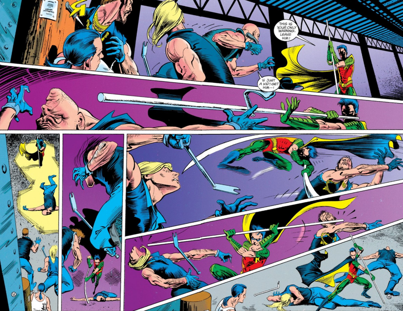 A killer fight scene that helped establish the idea that Tim Drake was going to be a very cool Robin.